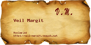 Veil Margit névjegykártya